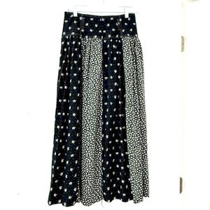 Vtg Betty Barclay Women's‎ Patchwork Maxi Skirt Sz 6 Boho Prairie Cottage
